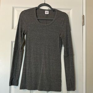 CABi Scoop Neck Ribbed Long Sleeve Tee, Size M